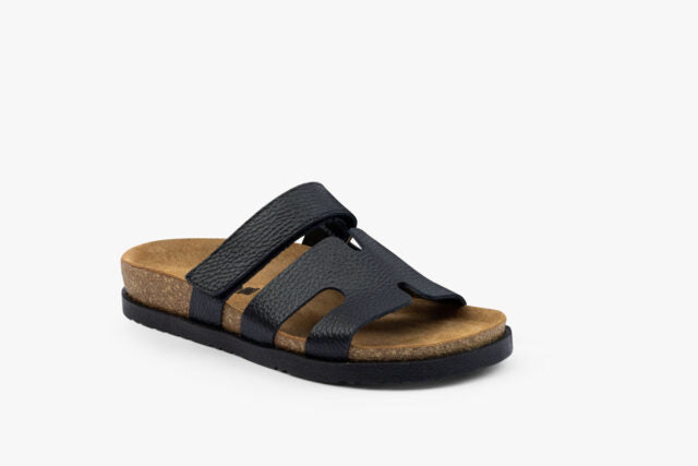 Axis dame læder sandal - sort