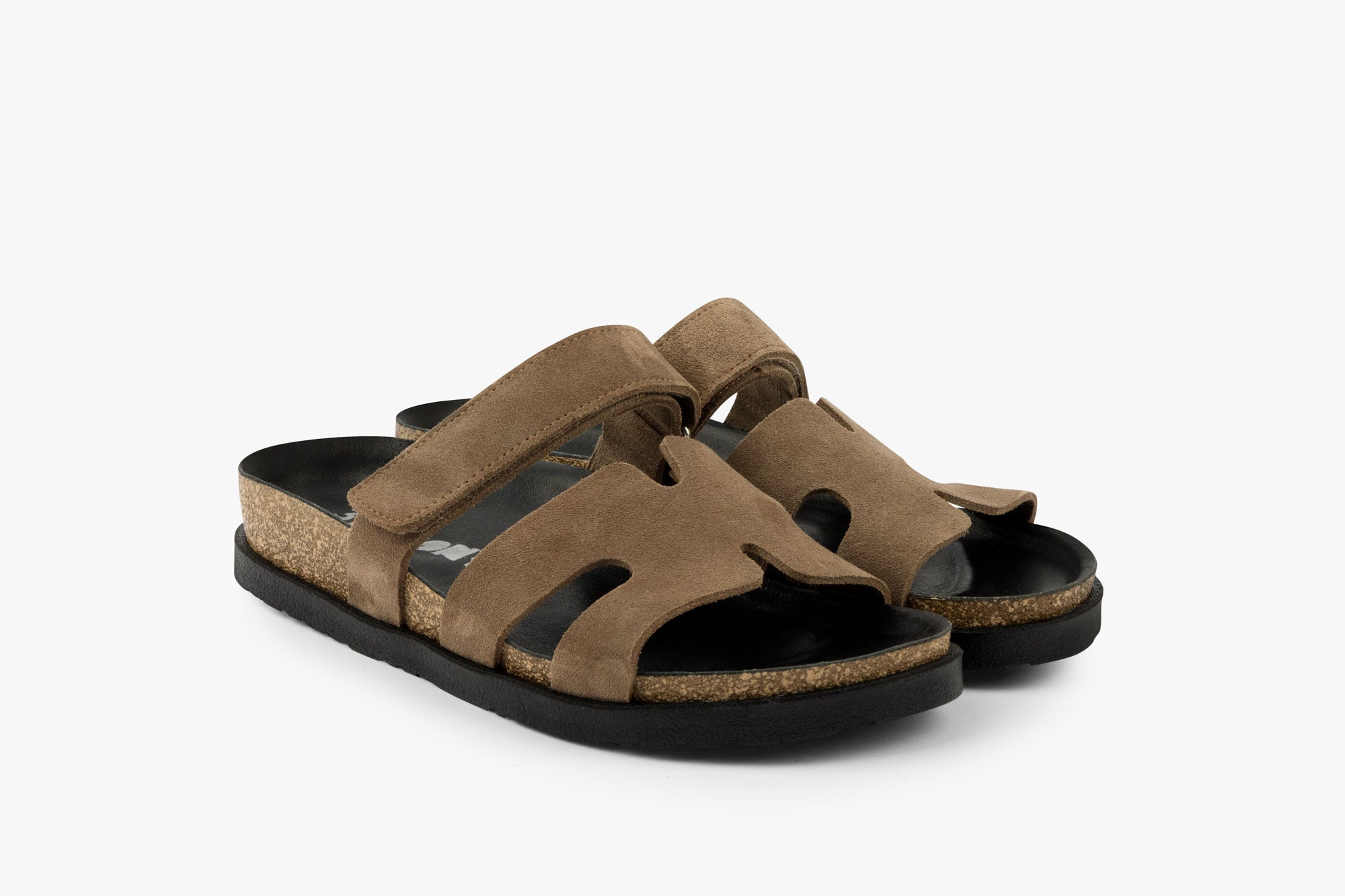 Morphio dame sandal i ruskind - brun
