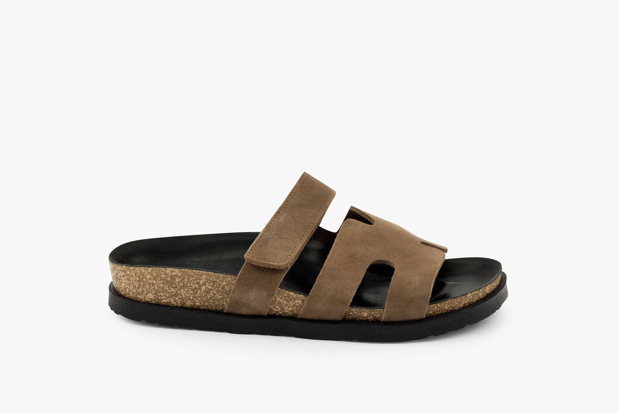 Morphio dame sandal i ruskind - brun
