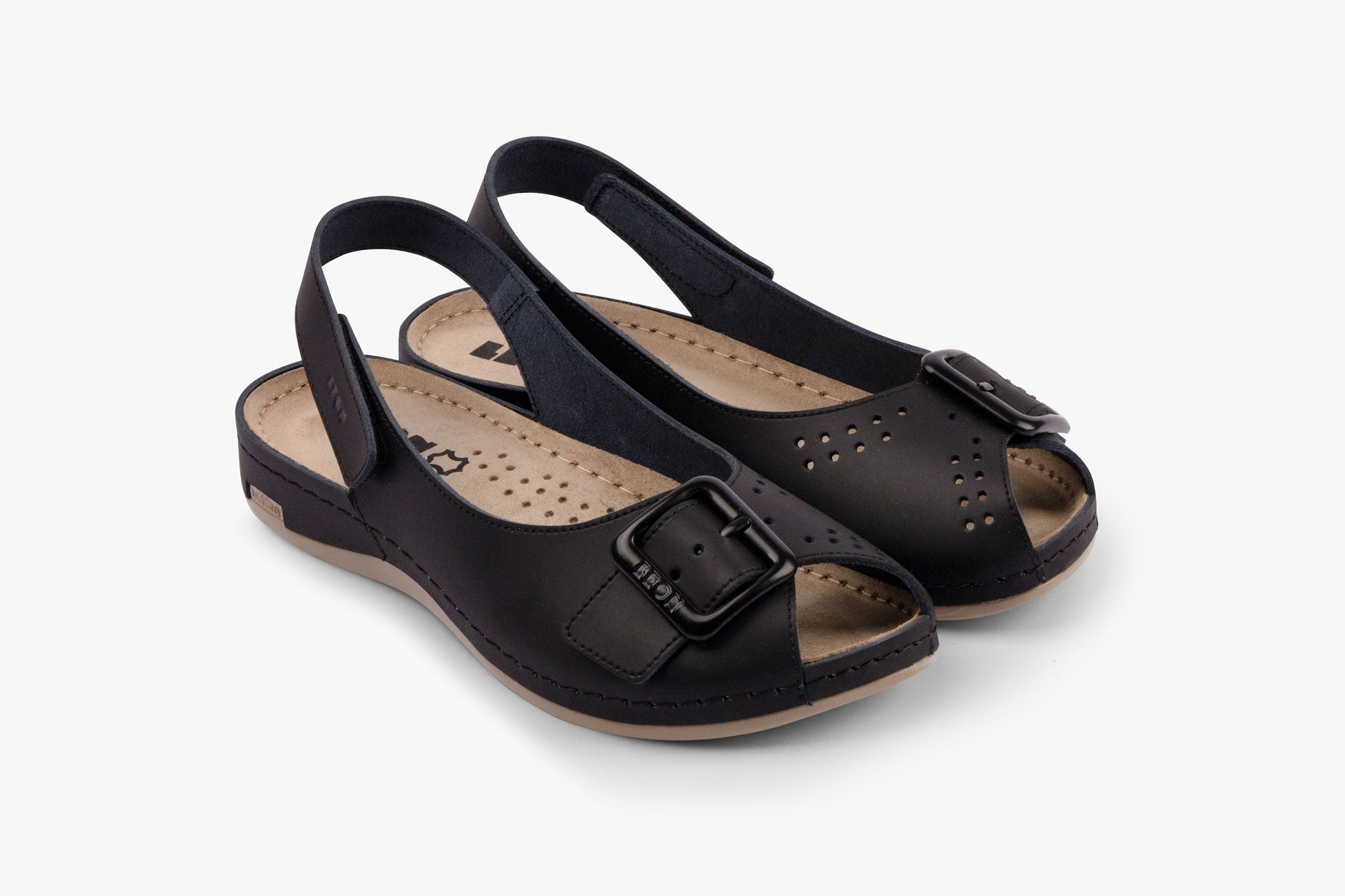 Danu dame læder sandal - sort