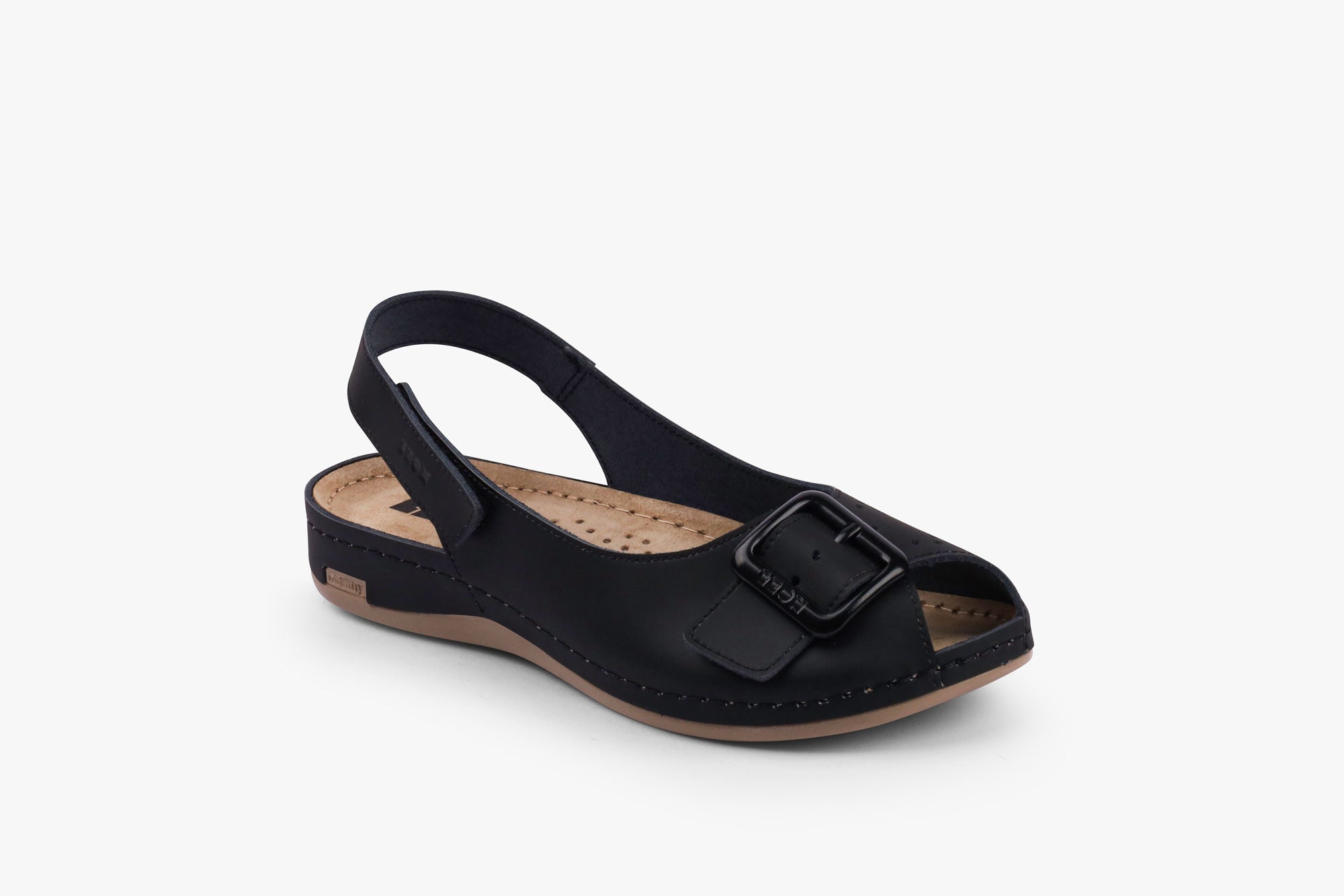 Danu dame læder sandal - sort