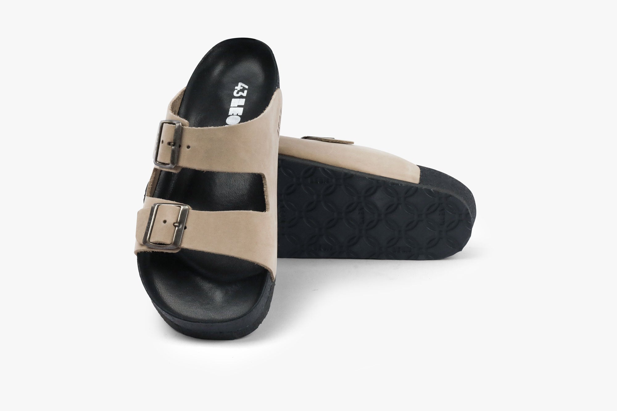 Crazy herre læder sandaler - beige