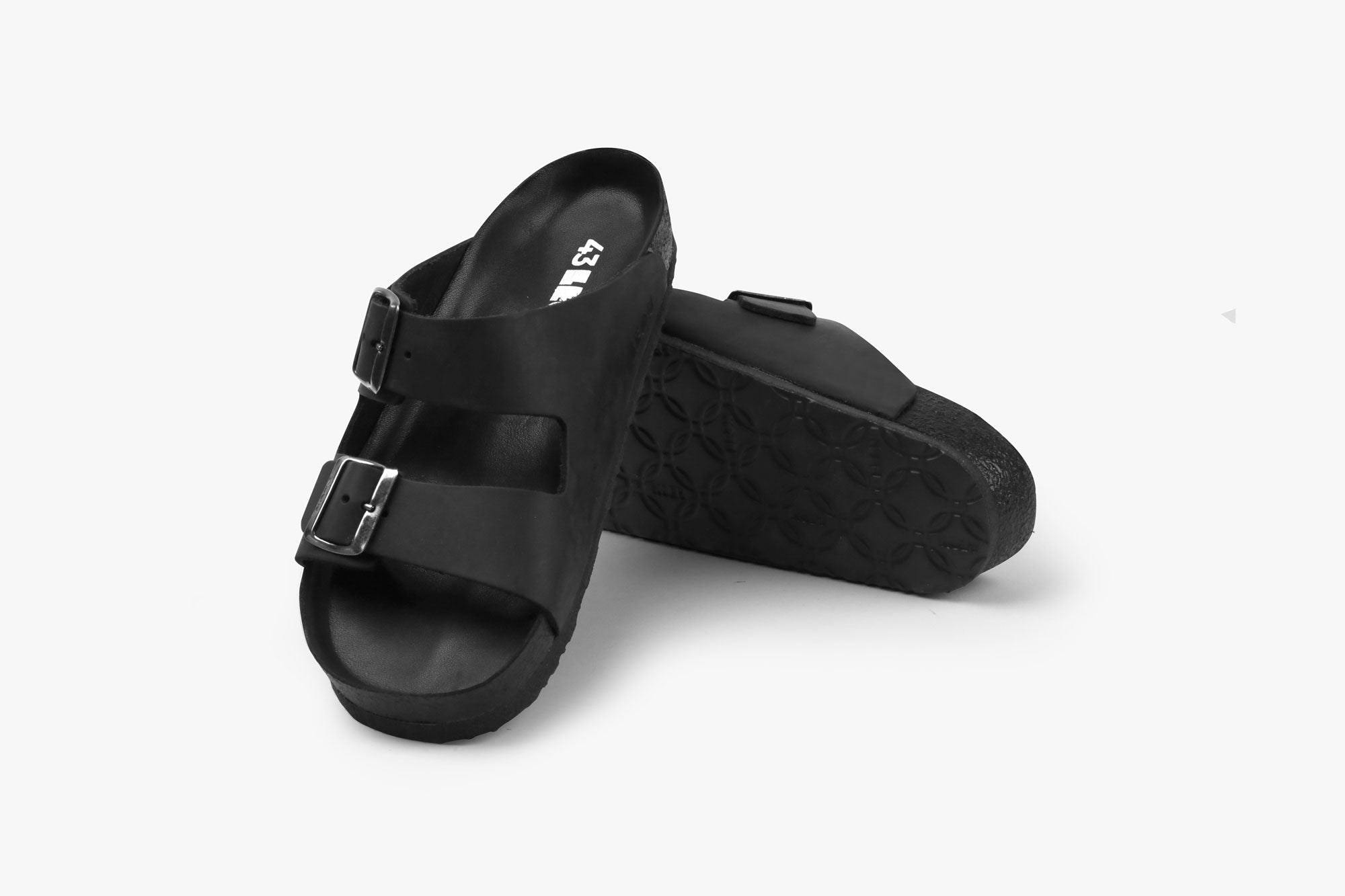 Crazy herre læder sandaler - sort