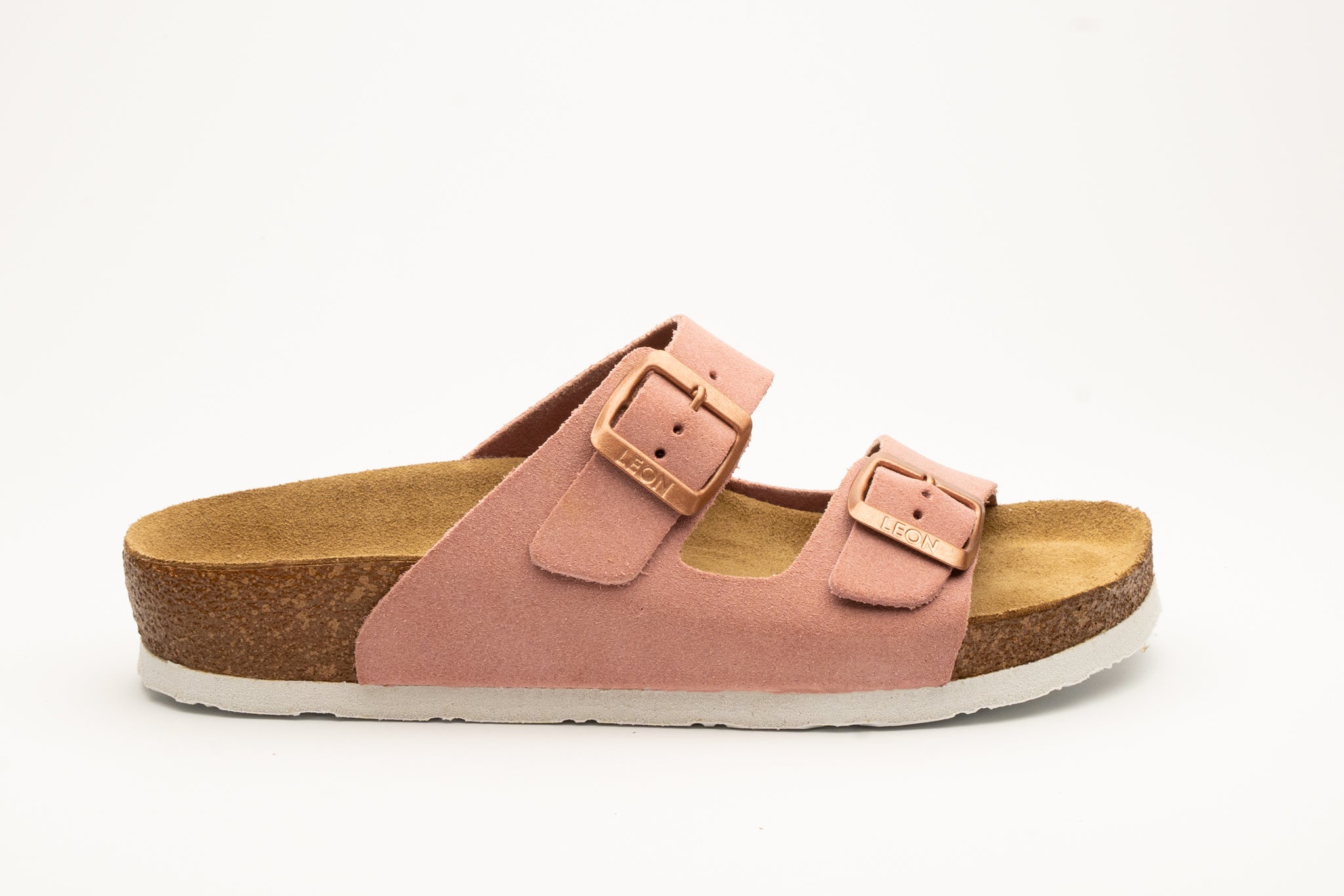 Anna dame sandaler i ruskind - lyserød
