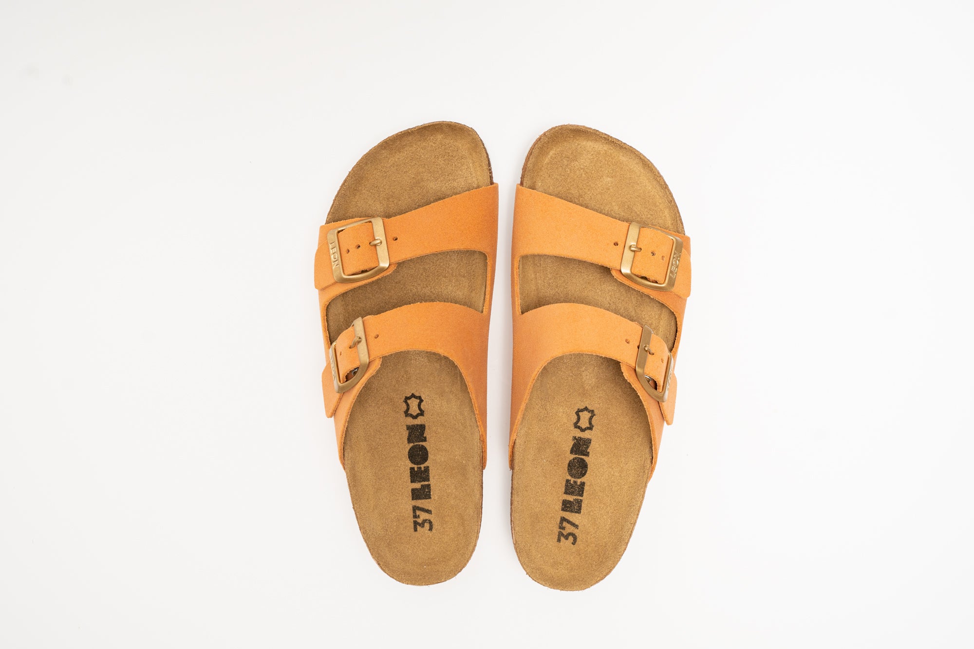 Anna dame sandaler i ruskind - orange