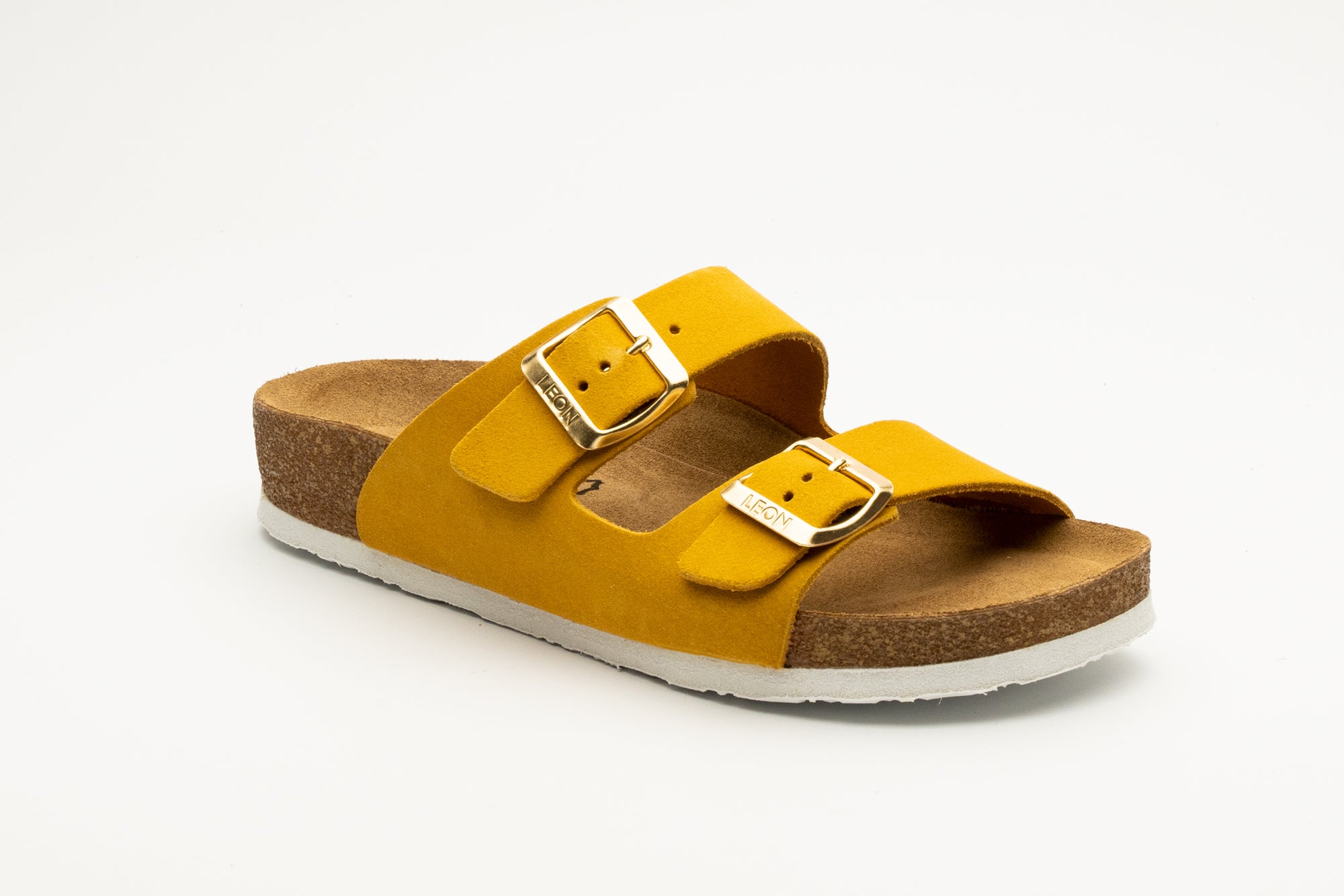 Anna dame sandaler i ruskind - gul
