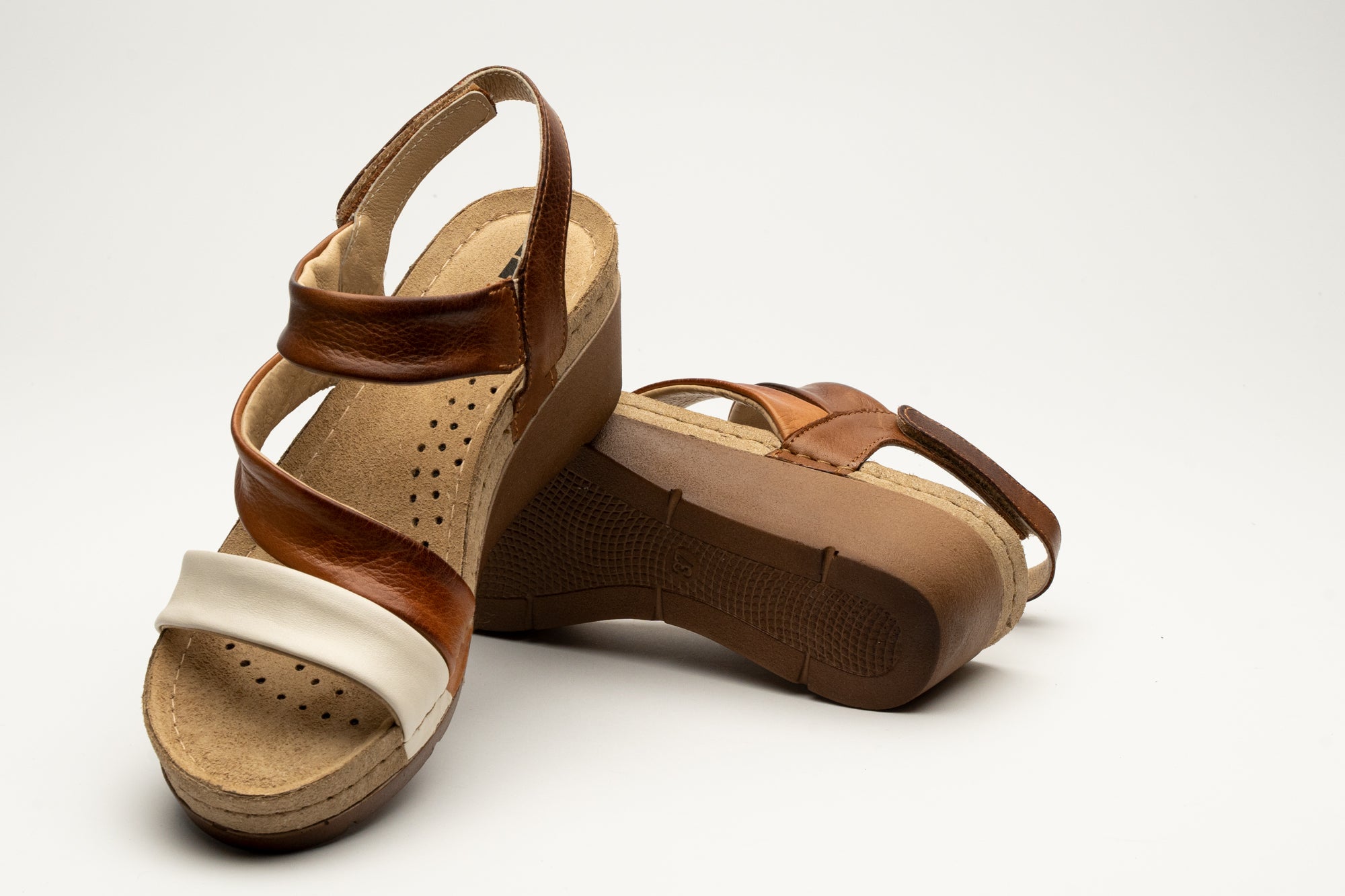 Sofia I dame læder sandaler - brun