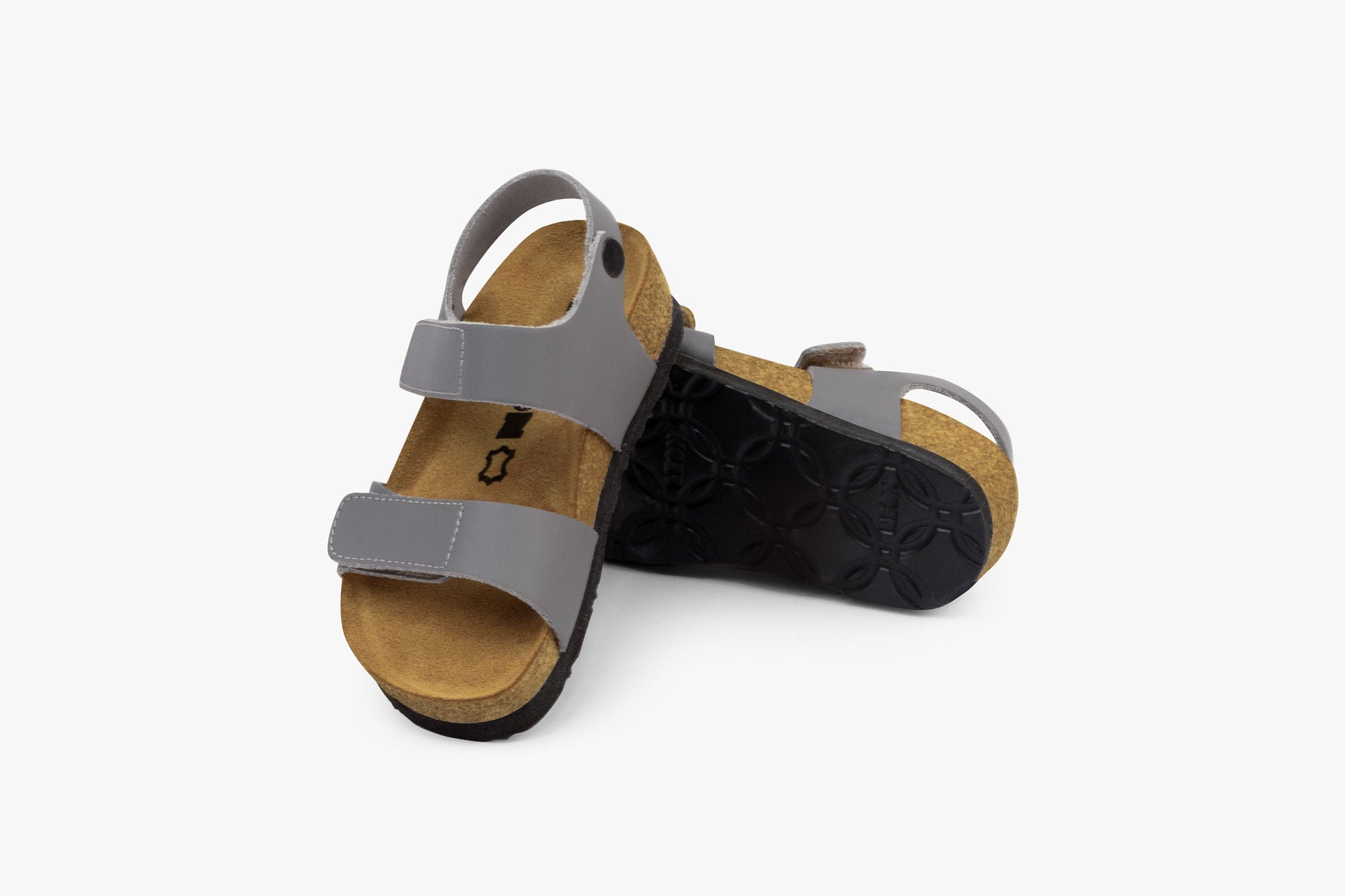 Kai børne læder sandal - grå
