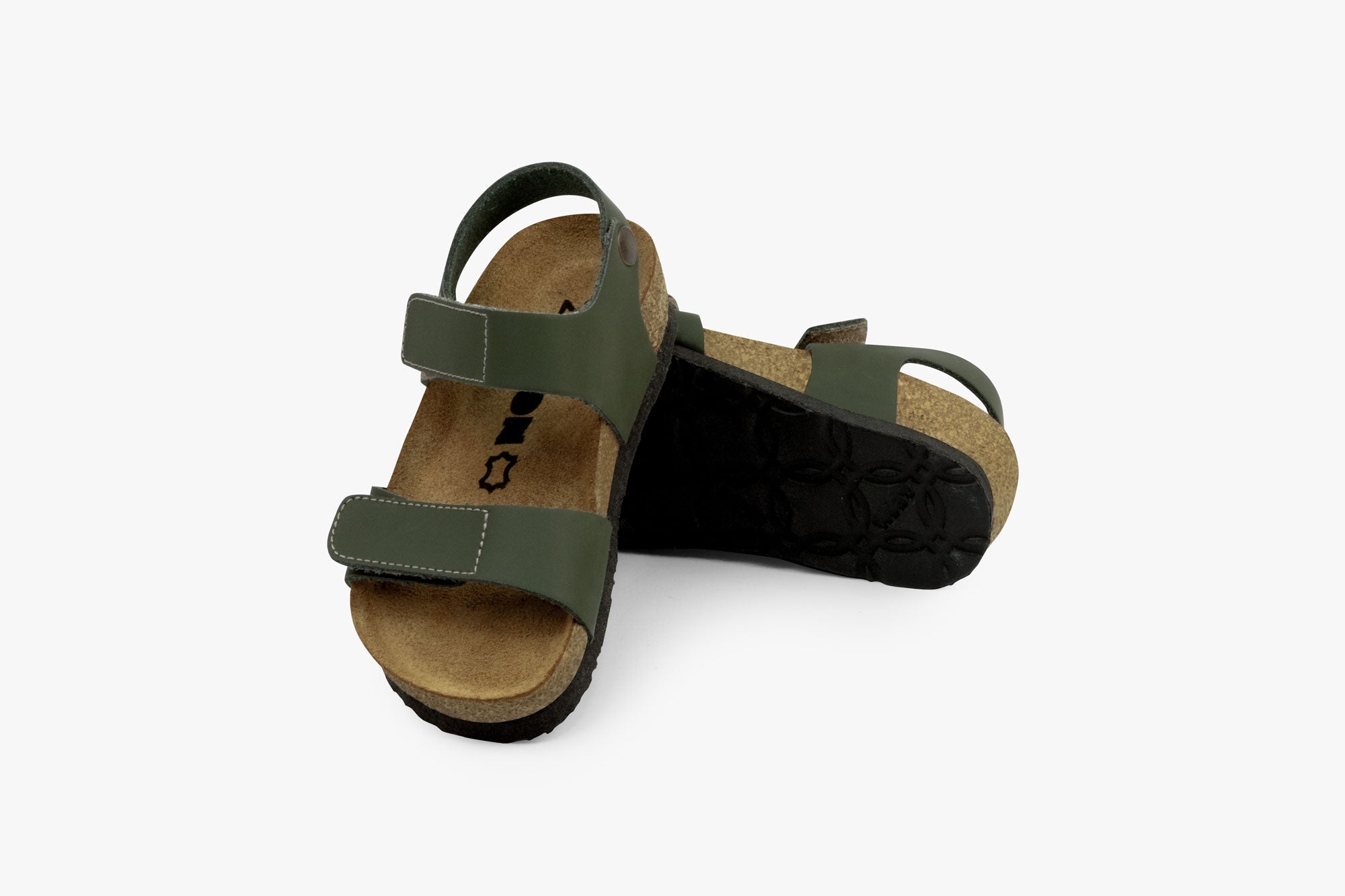 Kai børne læder sandal - grøn