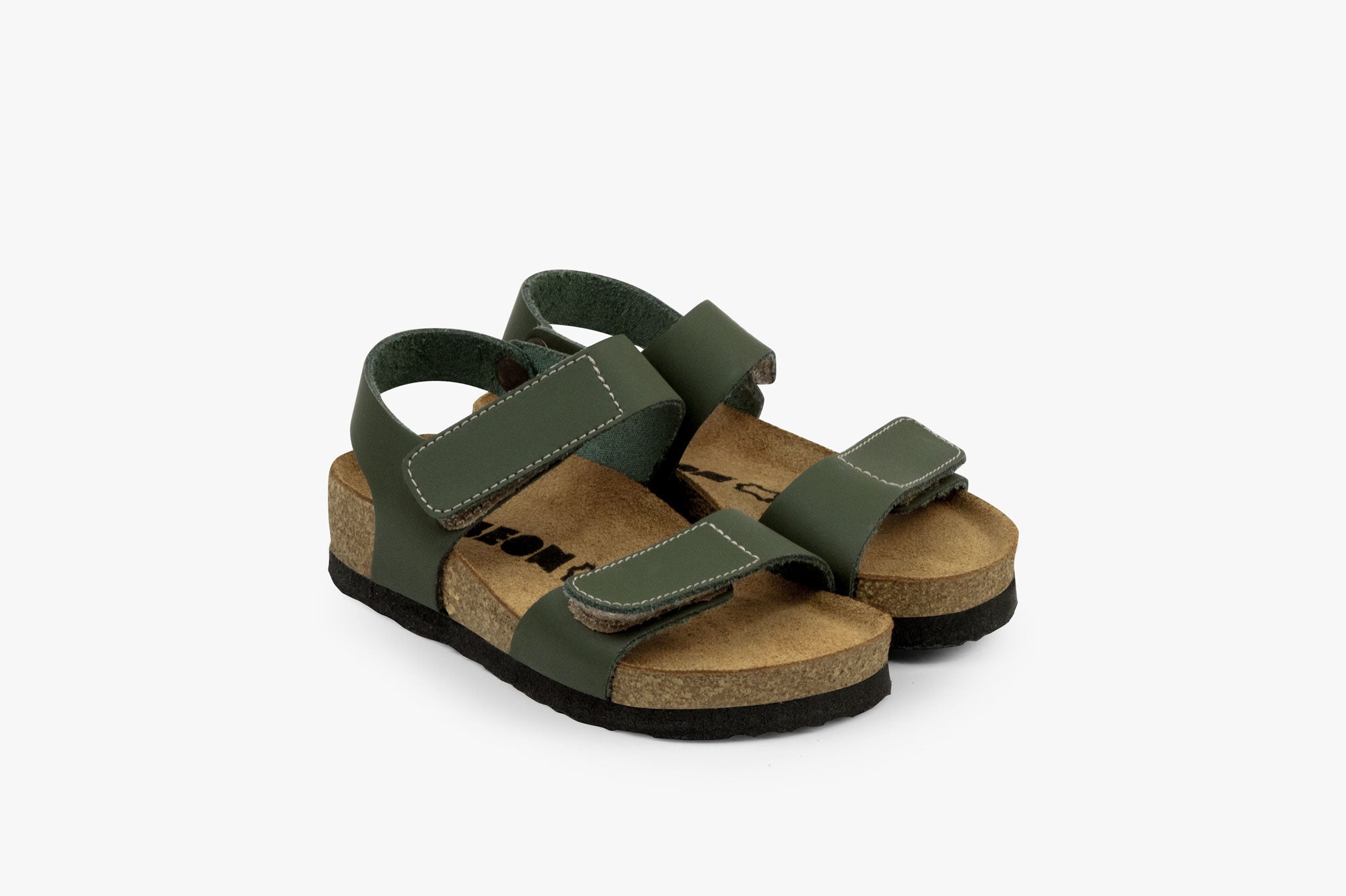 Kai børne læder sandal - grøn