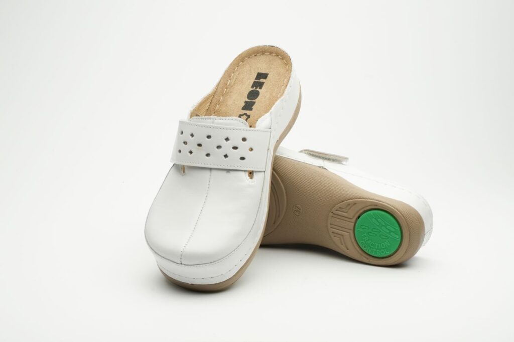 Lara Læder Clogs - Hvid