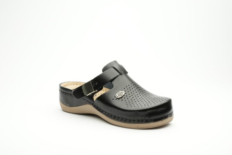 Lana Læder Clogs - Sort