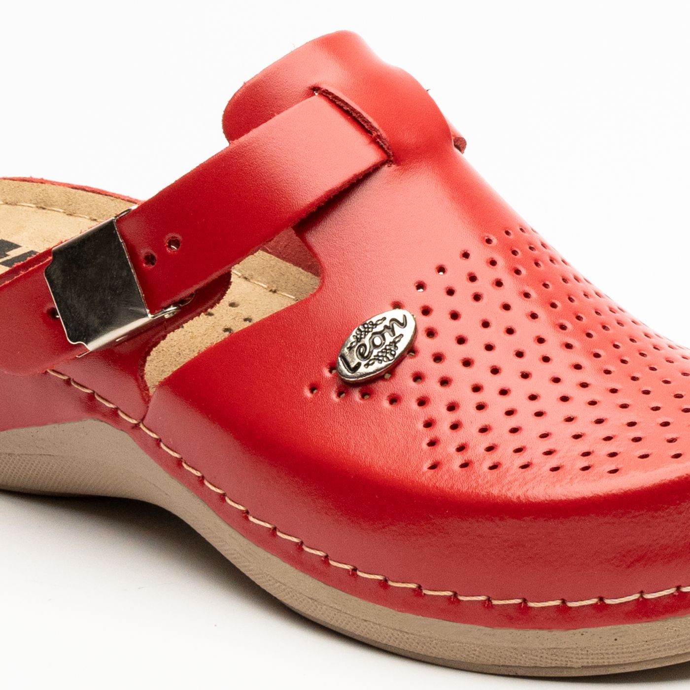 Lana Læder Clogs - Rød