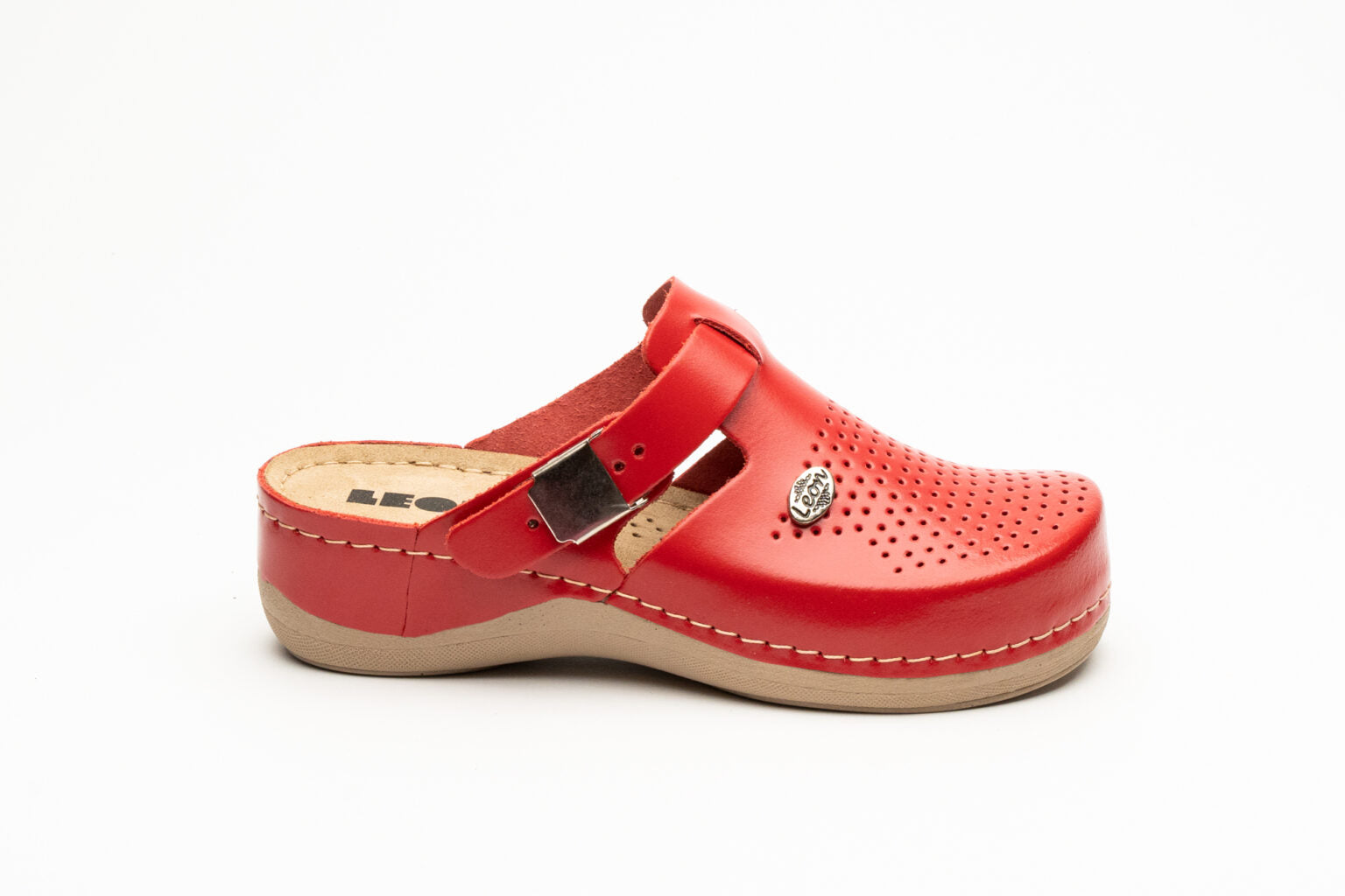 Lana Læder Clogs - Rød
