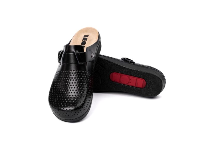 Nora IV Læder Clogs - Sort