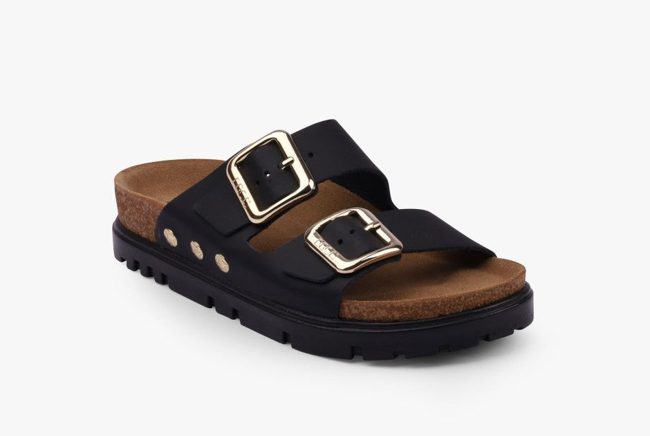 Portofino I dame læder sandaler - sort