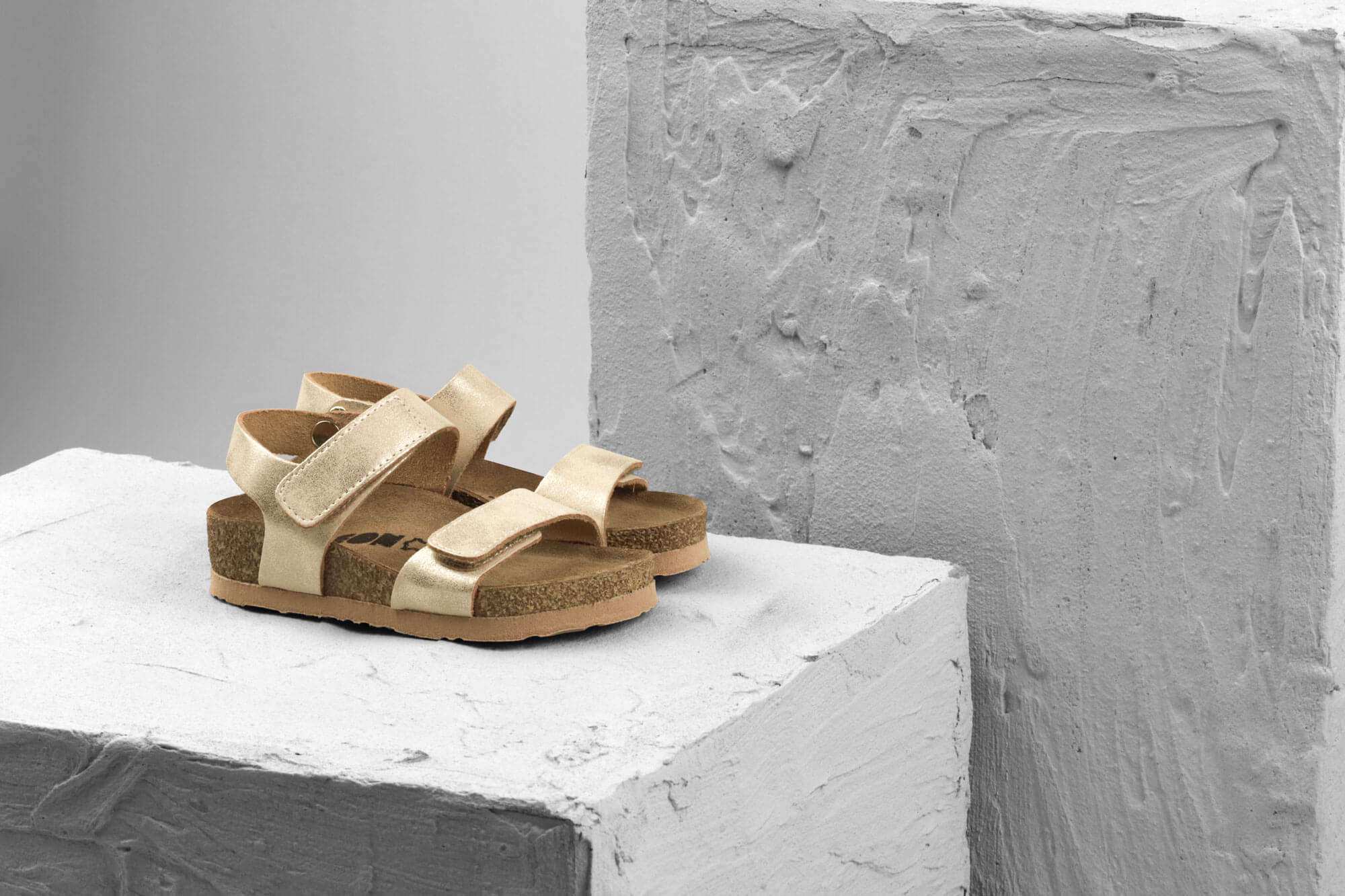 Kai læder børnesandal - guld